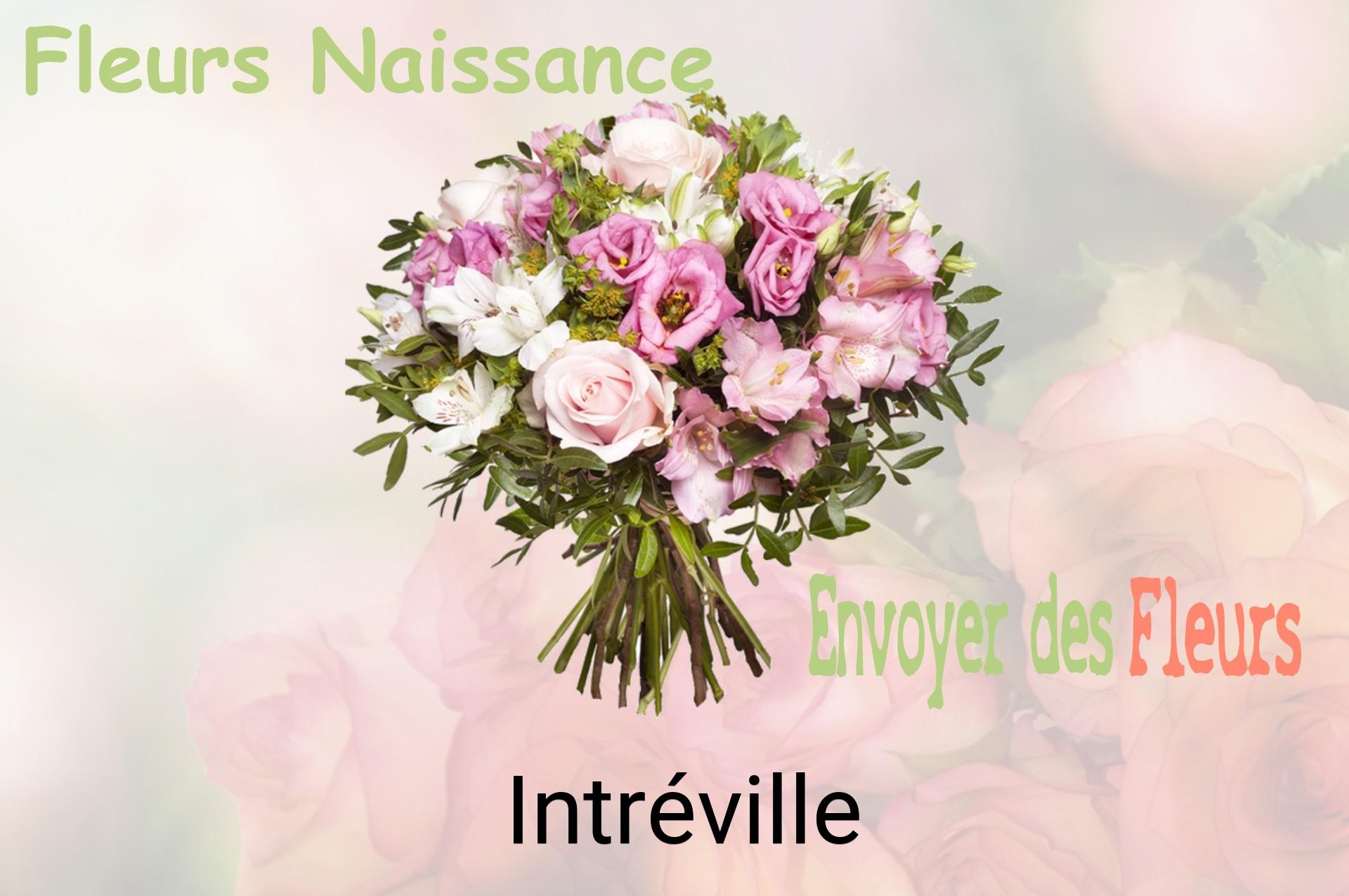 Bouquet de fleurs de naissance livré à Intréville